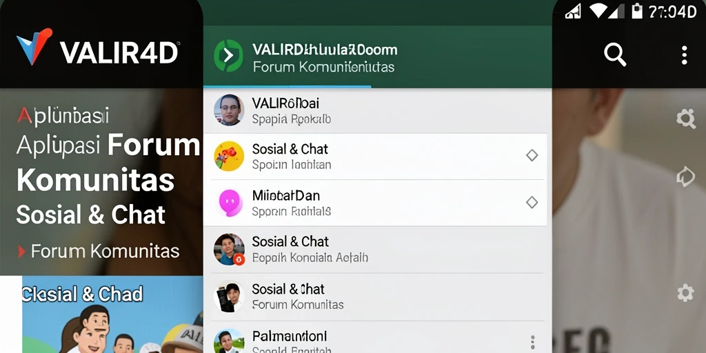 Antarmuka pengguna VALIR4D yang menarik dan fungsional.