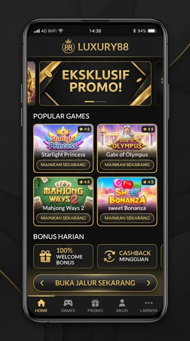Tampilan link alternatif luxury88